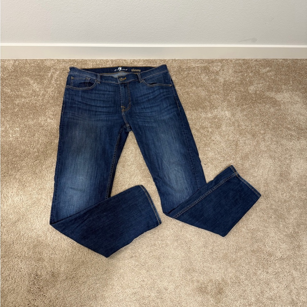 🔥SALE🔥Men’s 7 For All Mankind Dark Blue Slim Jeans